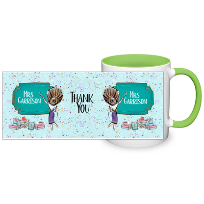 Thank You Teacher Personalised 11oz Mug #8