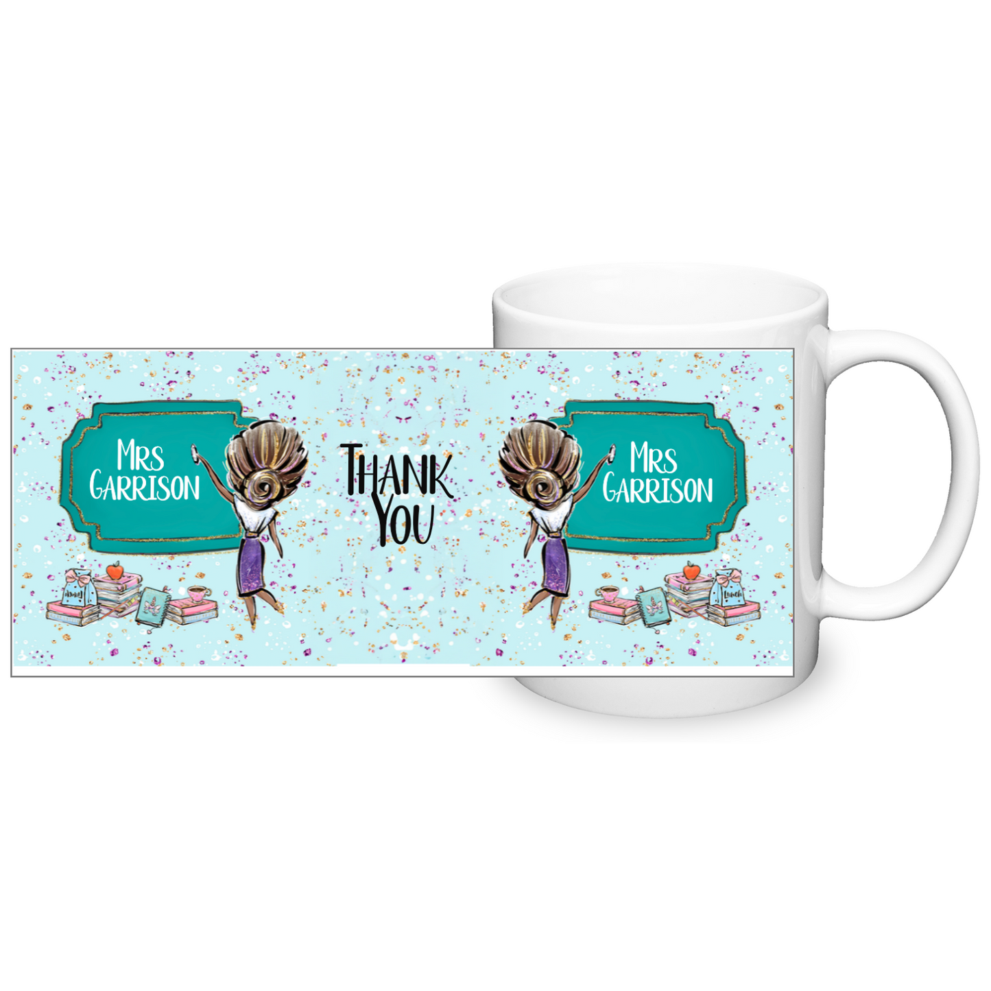 Thank You Teacher Personalised 11oz Mug #9