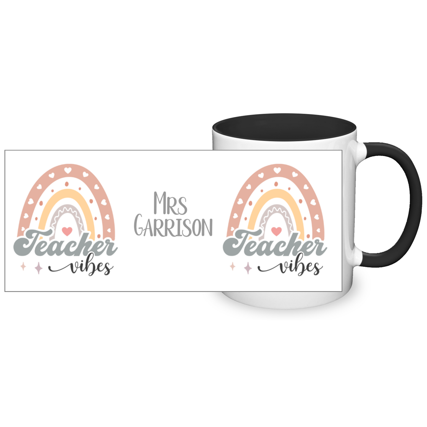 Teacher Vibes Personalised 11oz Mug