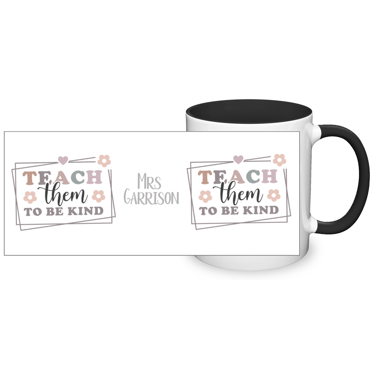 Teach Them To Be Kind Personalised 11oz Mug