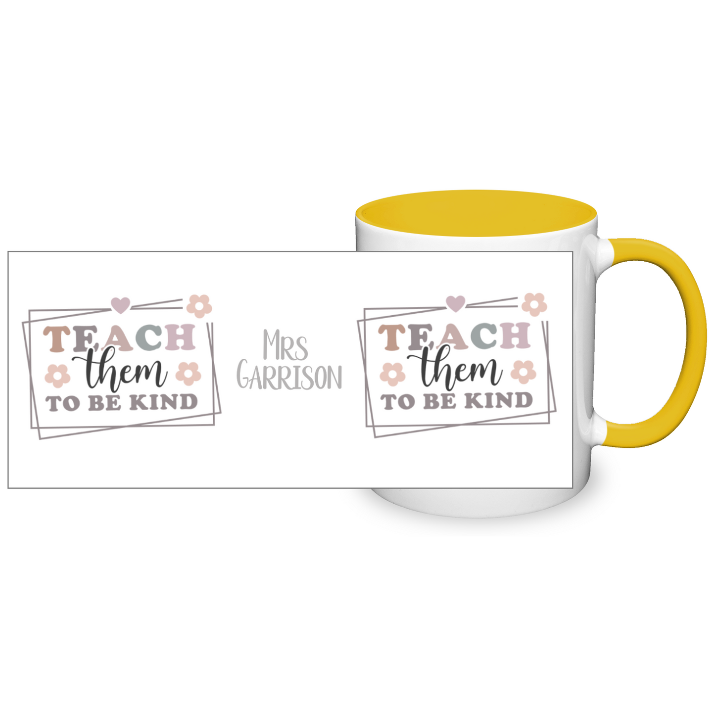 Teach Them To Be Kind Personalised 11oz Mug