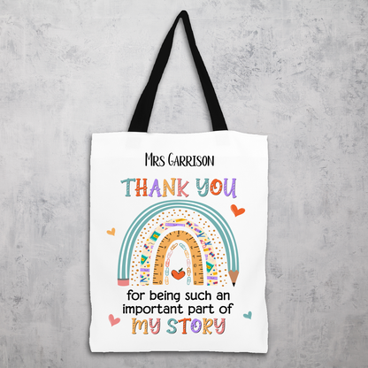 Thank You Teacher Tote Bag