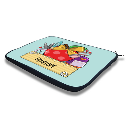 Stationery Themed Personalised Laptop Sleeve Case