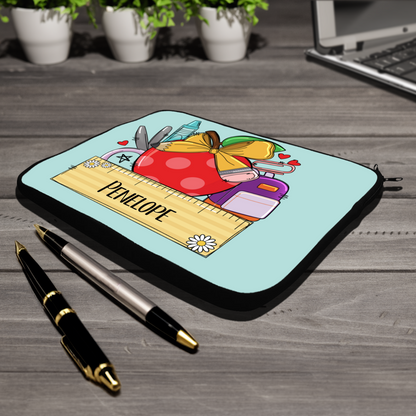 Stationery Themed Personalised Laptop Sleeve Case