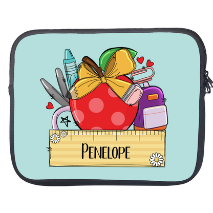 Stationery Themed Personalised Laptop Sleeve Case