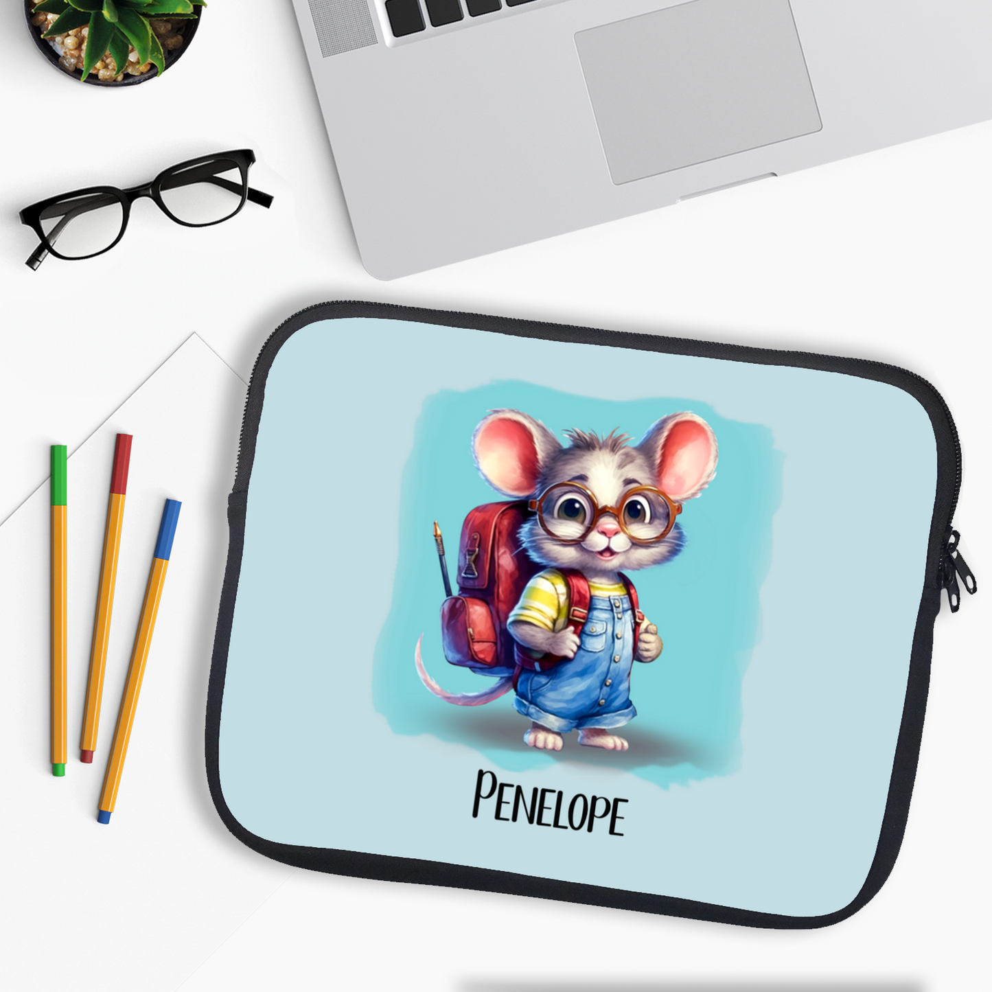 Baby Mouse Personalised Laptop Sleeve Case