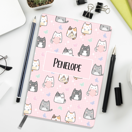 Cute Cats Personalised A5 Journal