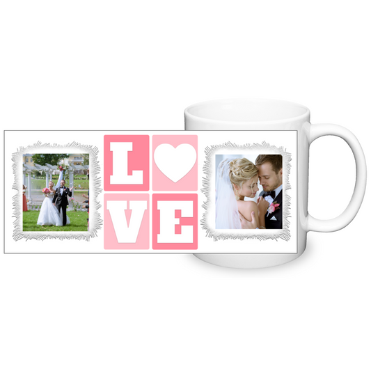 LOVE Personalised Photo 11oz Mug