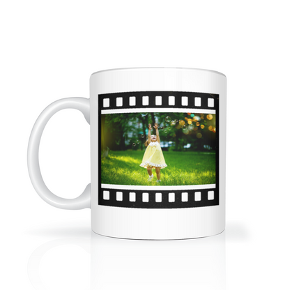 Retro Film Personalised Photo 11oz Mug