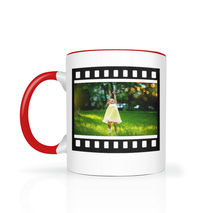 Retro Film Personalised Photo 11oz Mug