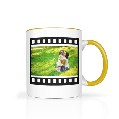 Retro Film Personalised Photo 11oz Mug