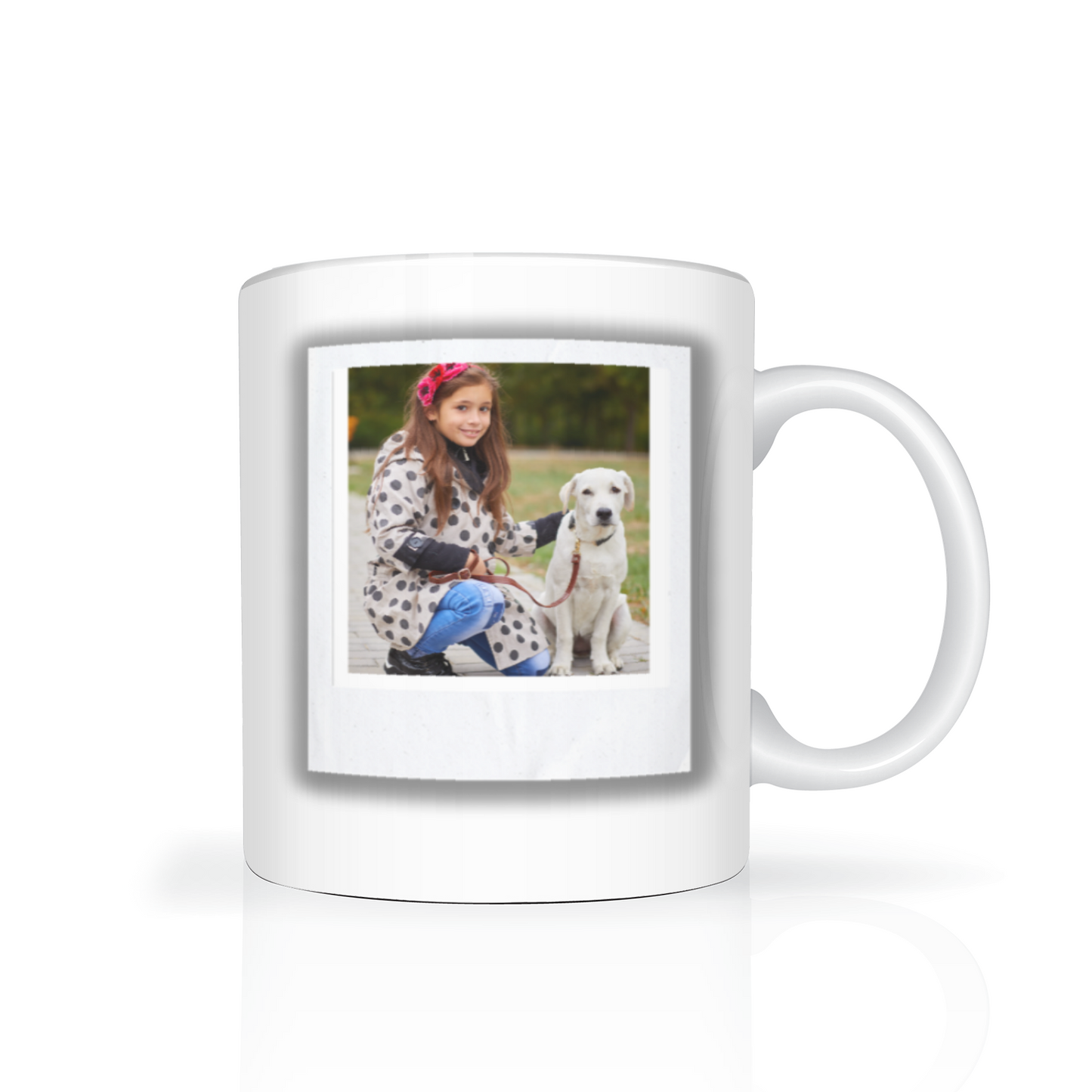 Polaroid Style Personalised Photo 11oz Mug