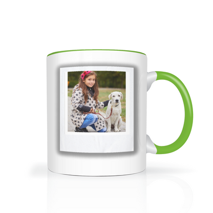 Polaroid Style Personalised Photo 11oz Mug