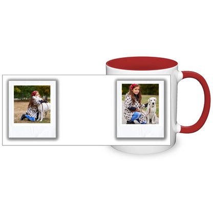 Polaroid Style Personalised Photo 11oz Mug