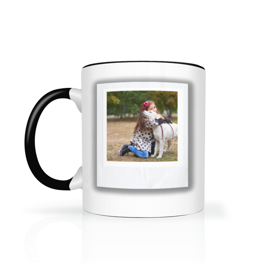 Polaroid Style Personalised Photo 11oz Mug