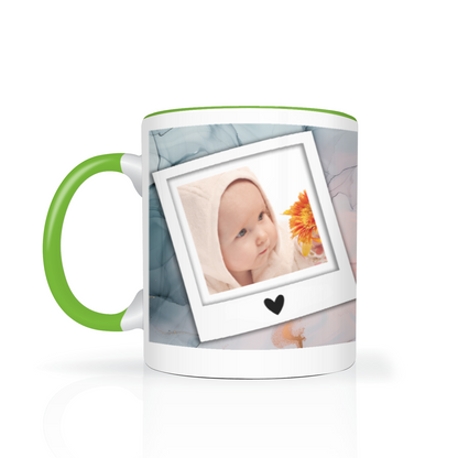 Marble Effect Personalised Photo 11oz Mug