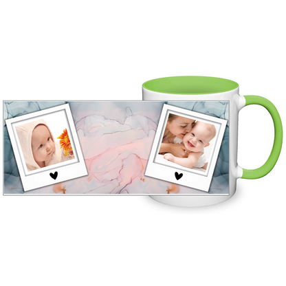 Marble Effect Personalised Photo 11oz Mug