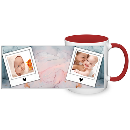 Marble Effect Personalised Photo 11oz Mug