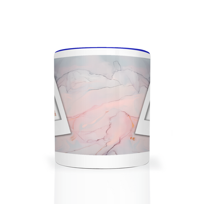 Marble Effect Personalised Photo 11oz Mug