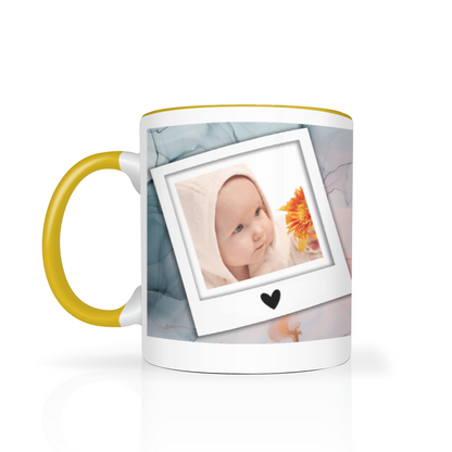 Marble Effect Personalised Photo 11oz Mug
