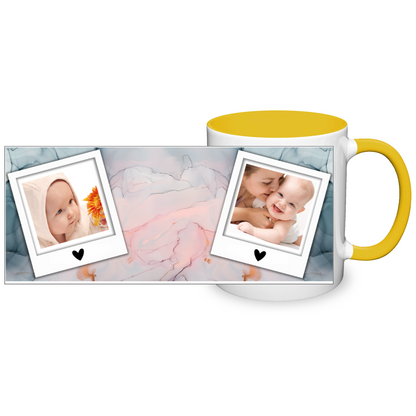 Marble Effect Personalised Photo 11oz Mug
