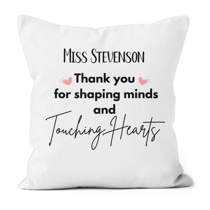 Personalised Thank You Teacher Themed Cushion