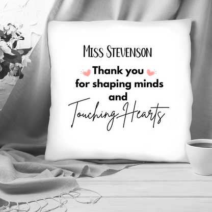 Personalised Thank You Teacher Themed Cushion