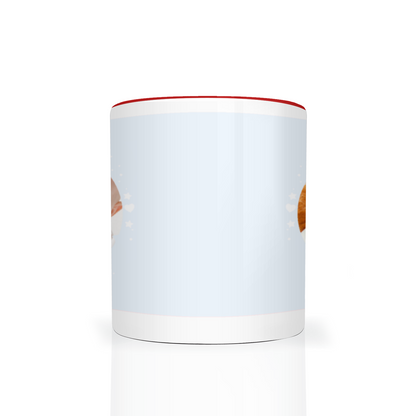 Personalised Cloud And Bunting Blue Photo 11oz Mug