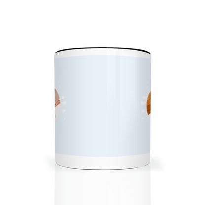Personalised Cloud And Bunting Blue Photo 11oz Mug