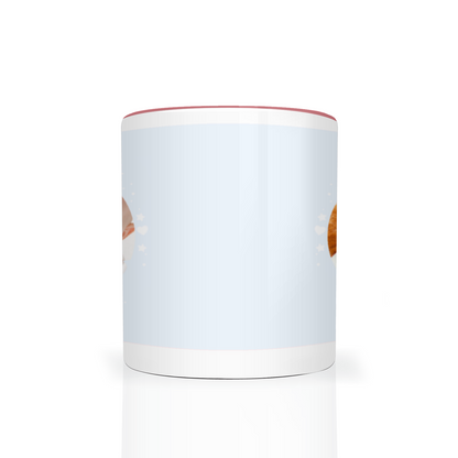 Personalised Cloud And Bunting Blue Photo 11oz Mug
