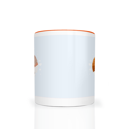 Personalised Cloud And Bunting Blue Photo 11oz Mug