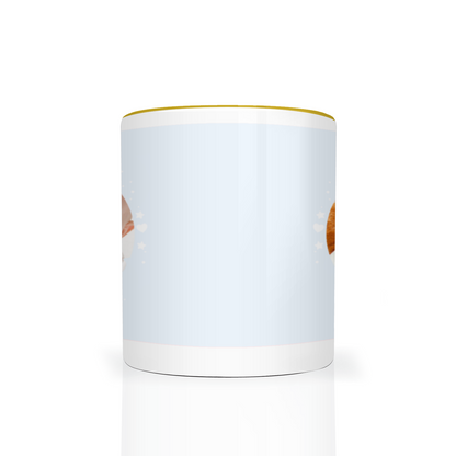 Personalised Cloud And Bunting Blue Photo 11oz Mug