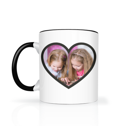 Personalised Heart Photo 11oz Mug