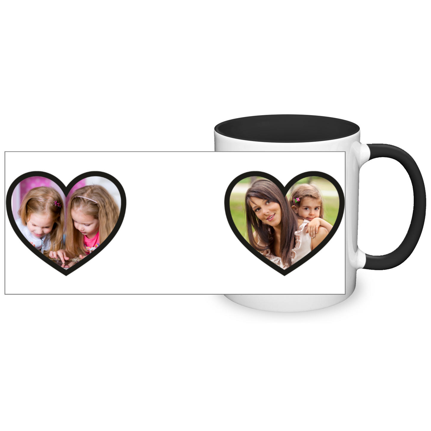 Personalised Heart Photo 11oz Mug