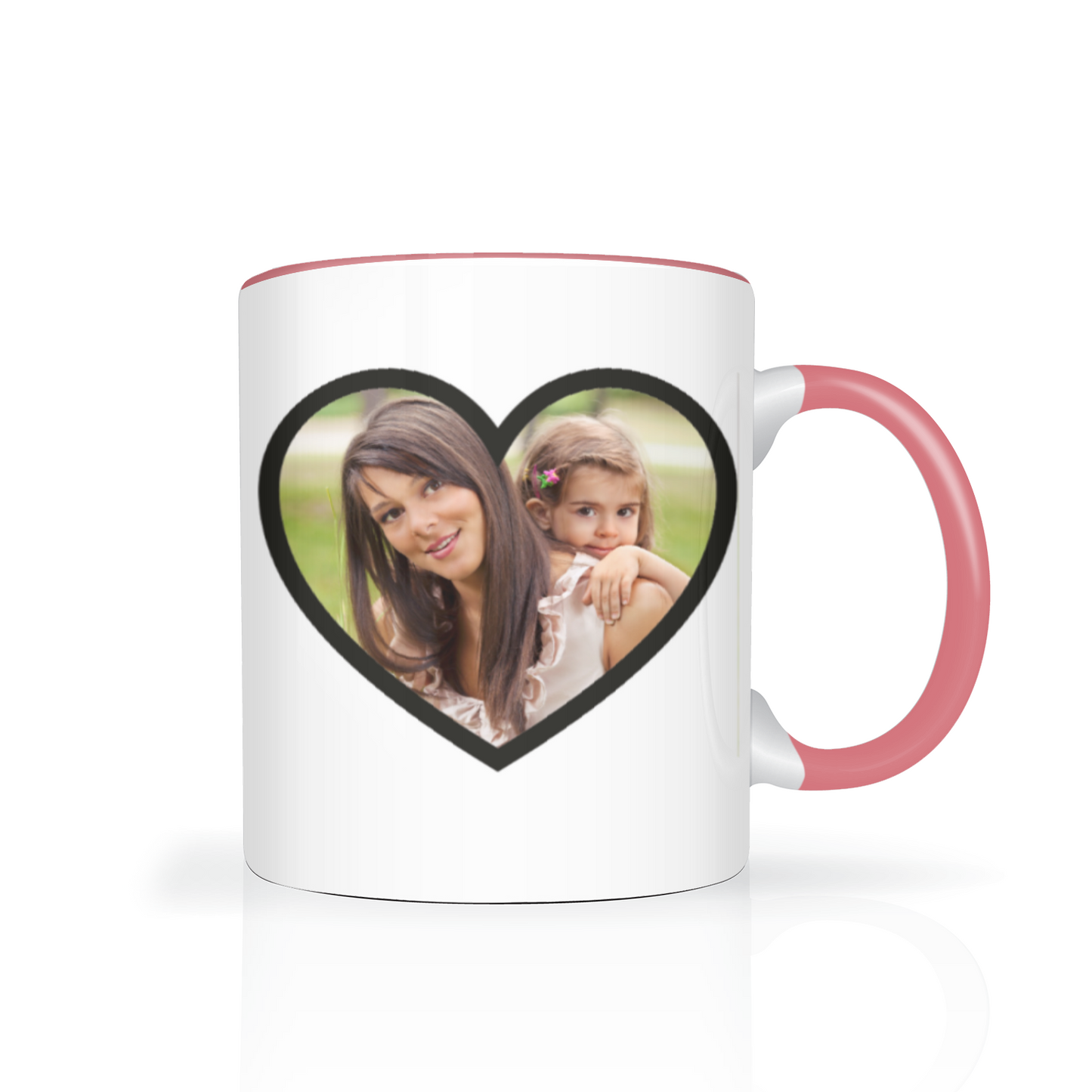 Personalised Heart Photo 11oz Mug