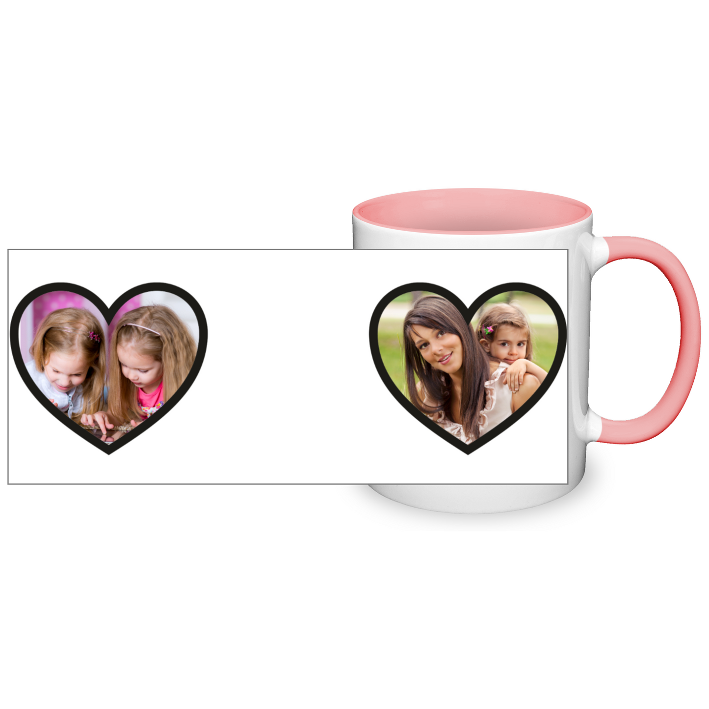 Personalised Heart Photo 11oz Mug