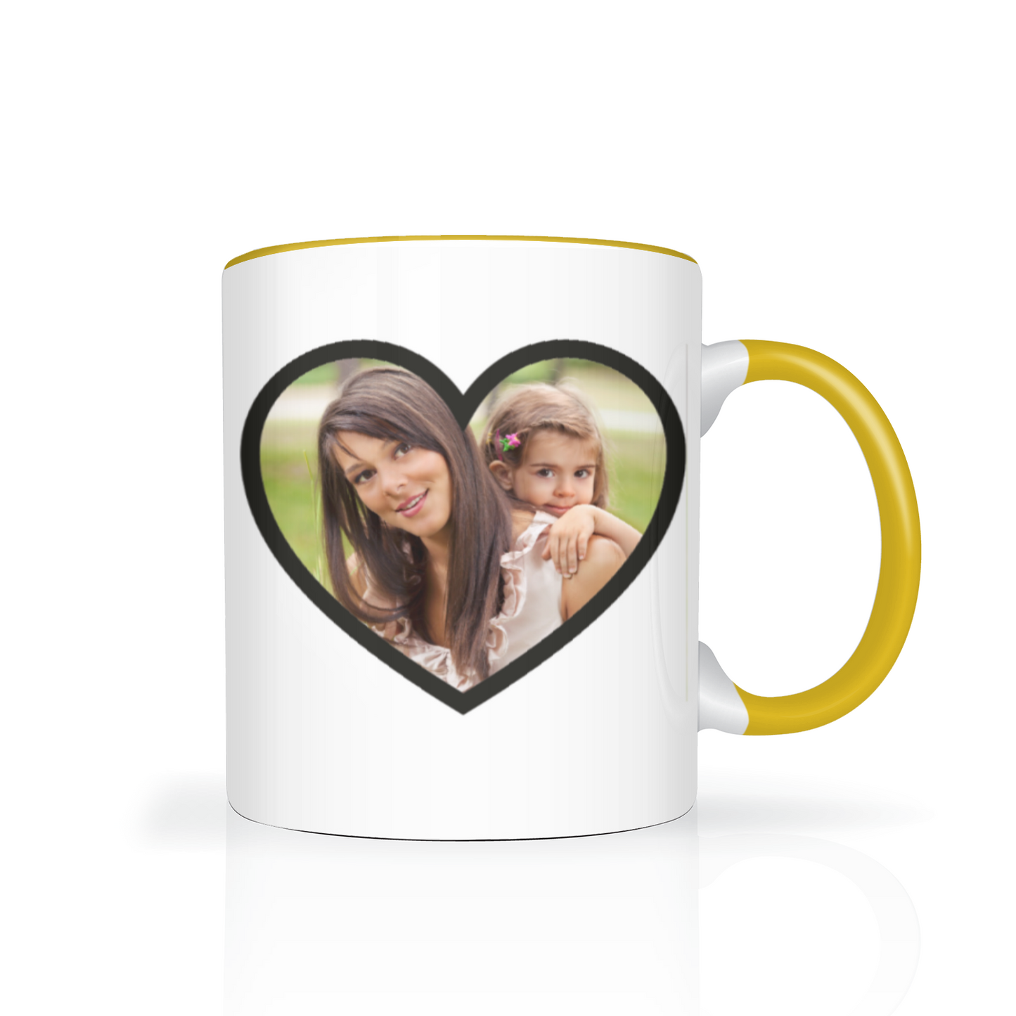 Personalised Heart Photo 11oz Mug