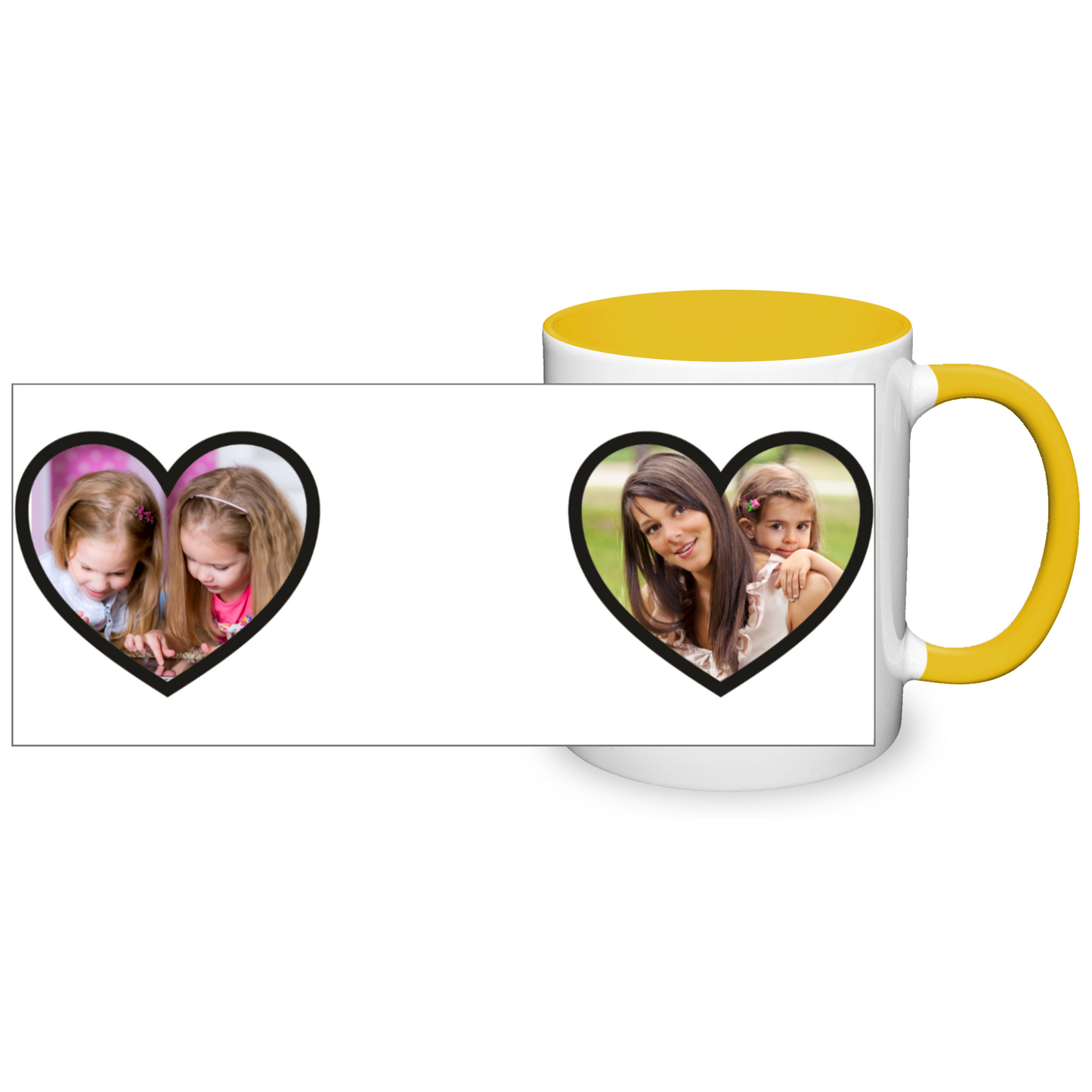 Personalised Heart Photo 11oz Mug