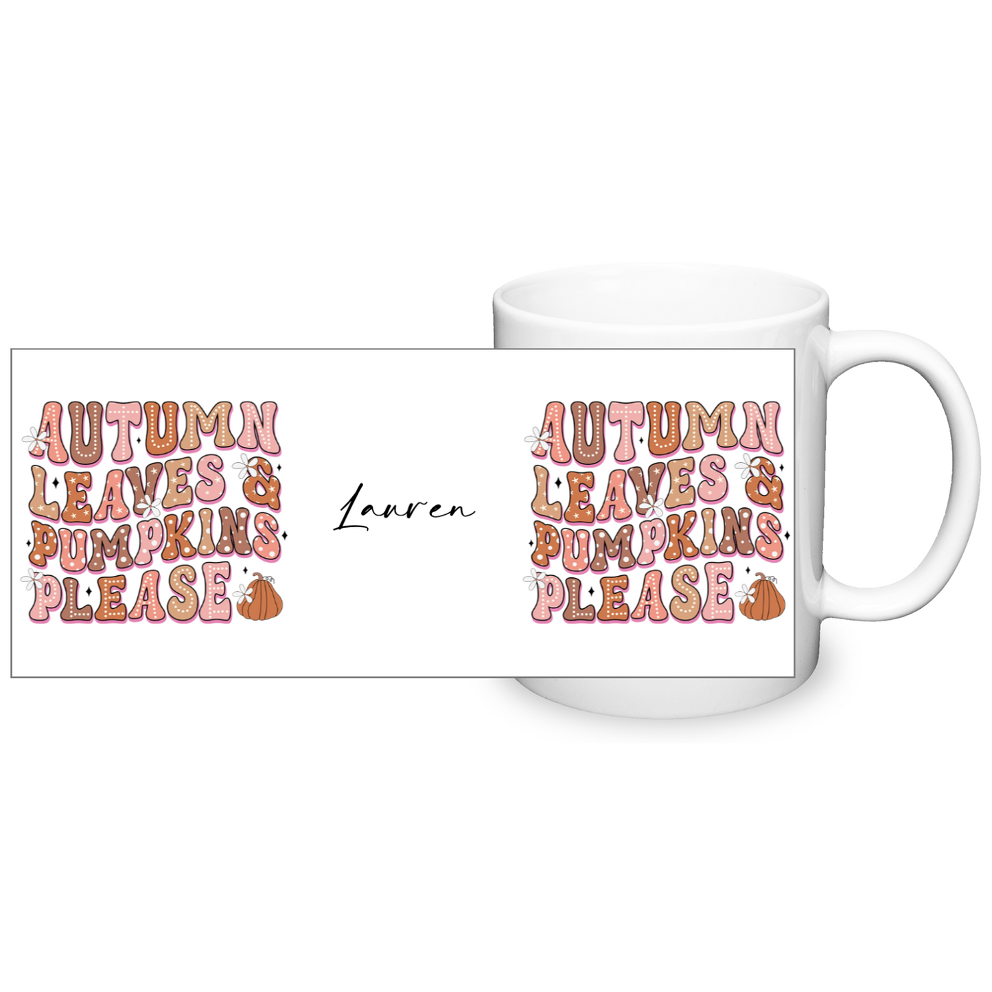 Personalised Slogan Autumn 11oz Mug