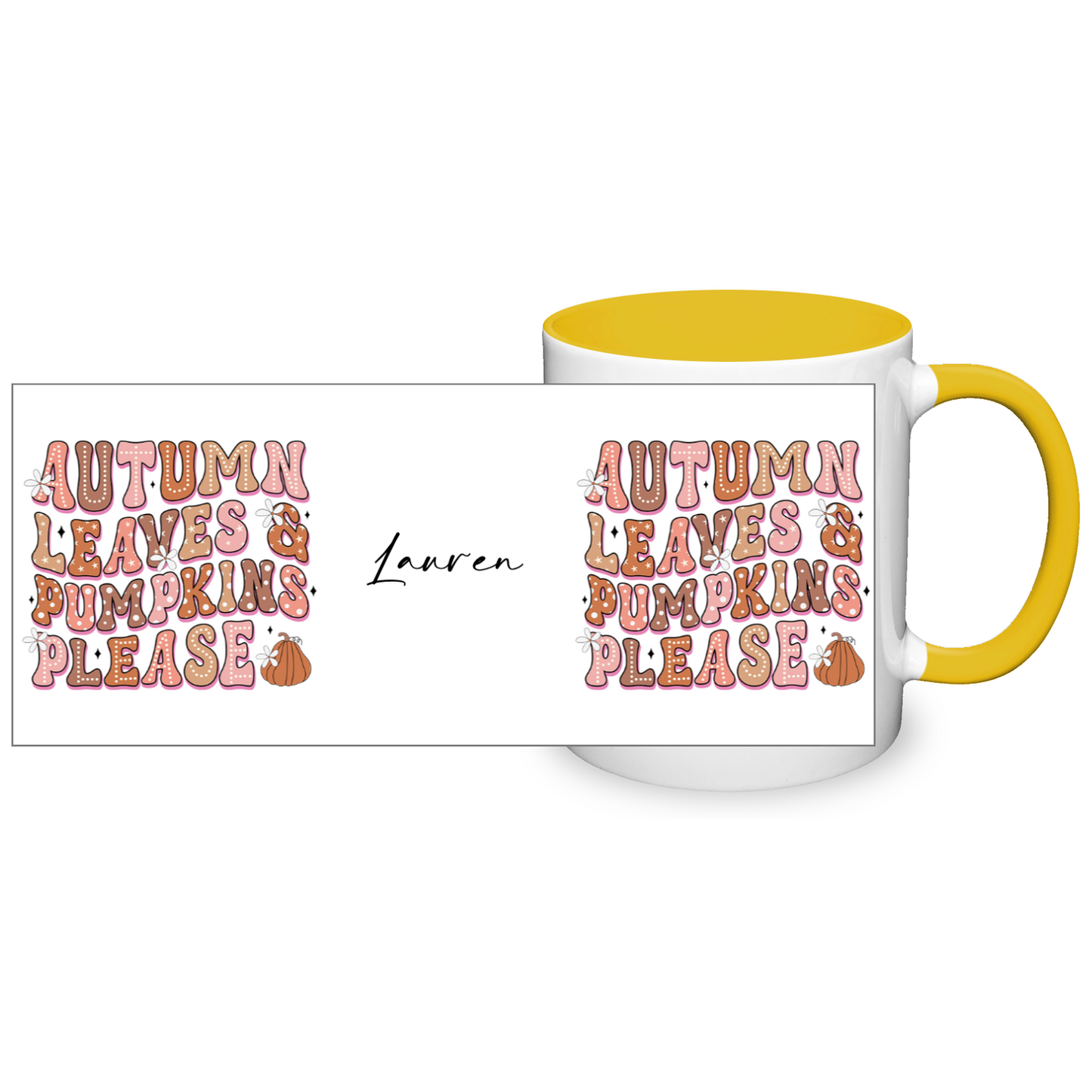 Personalised Slogan Autumn 11oz Mug