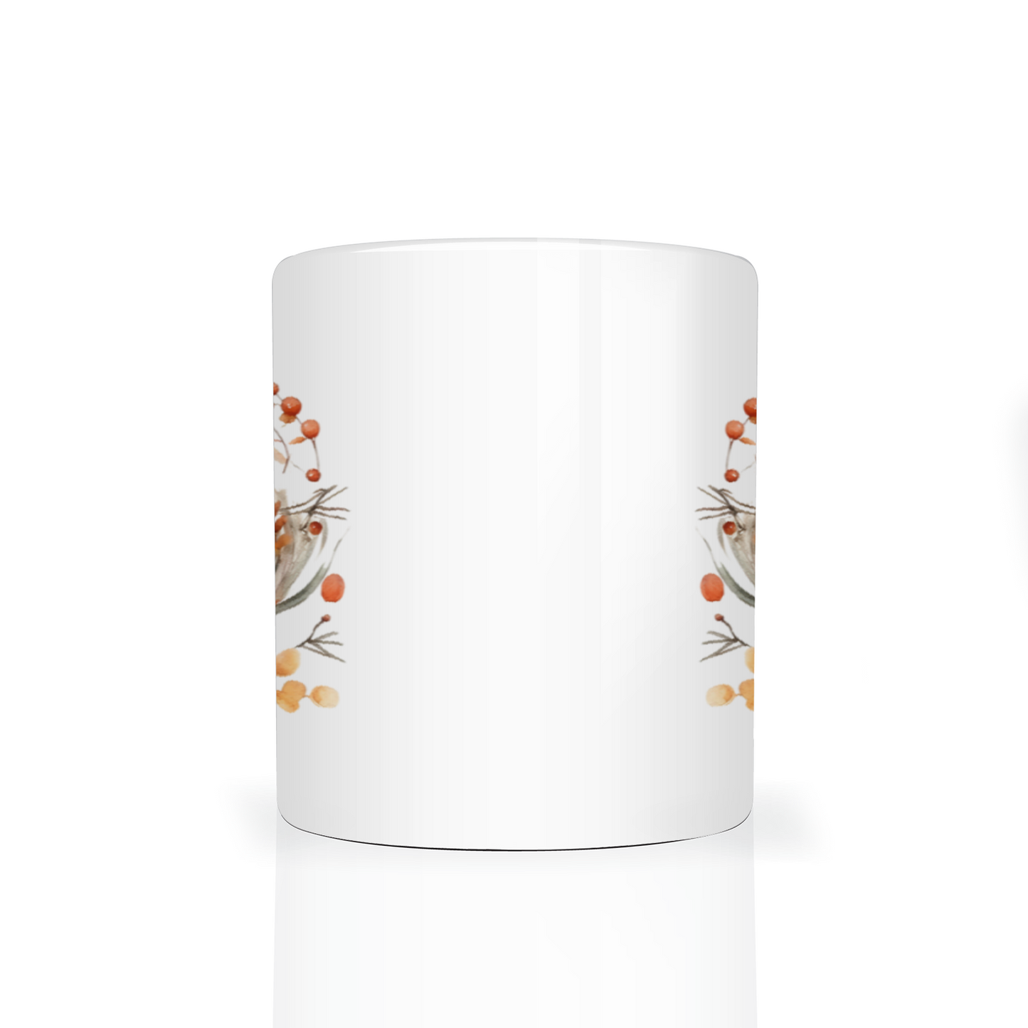 Personalised Autumn Wreath 11oz Mug