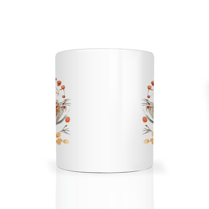 Personalised Autumn Wreath 11oz Mug