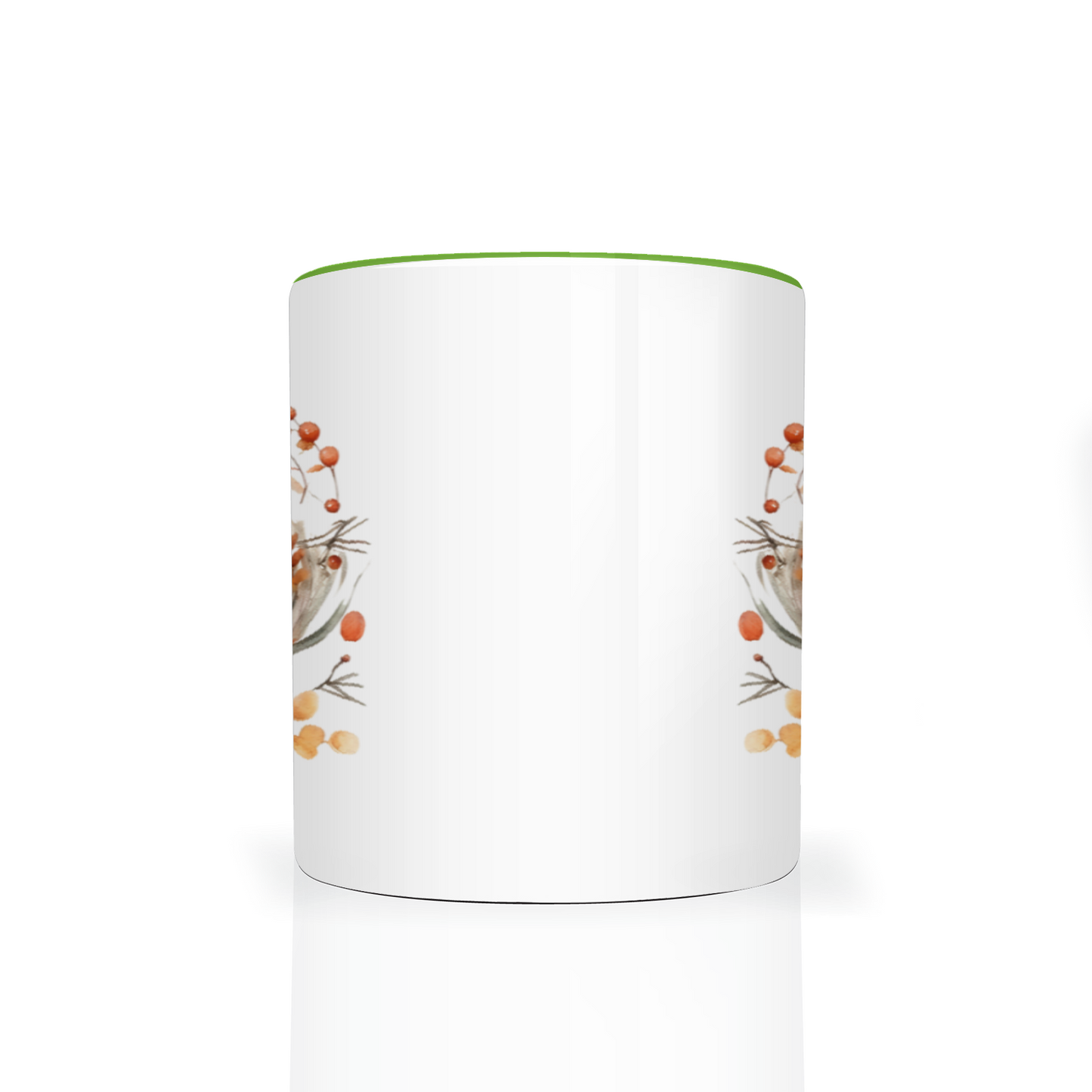 Personalised Autumn Wreath 11oz Mug