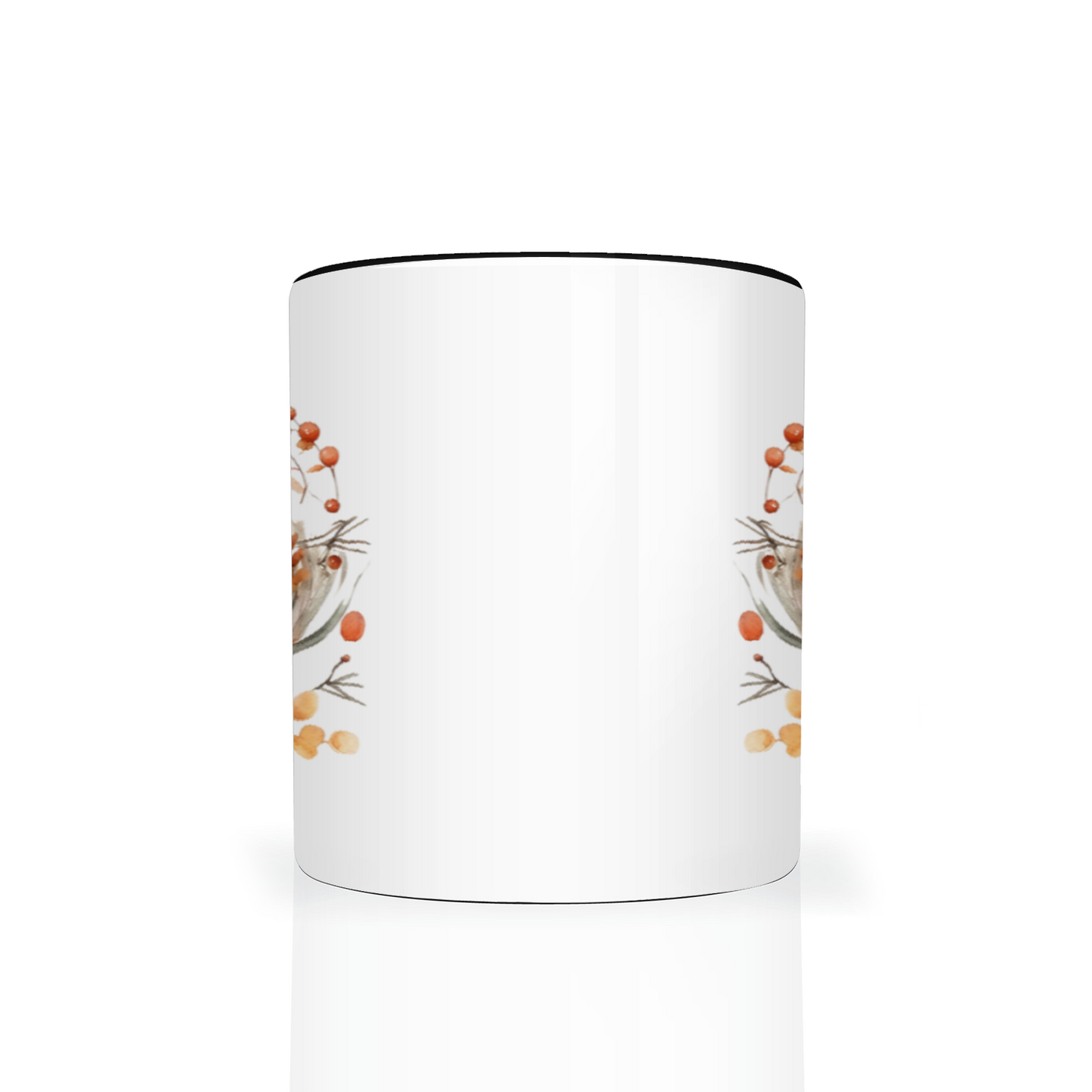 Personalised Autumn Wreath 11oz Mug