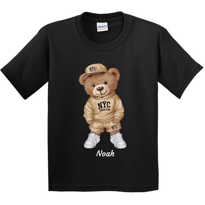 Personalised Bear Character Kids T-shirt