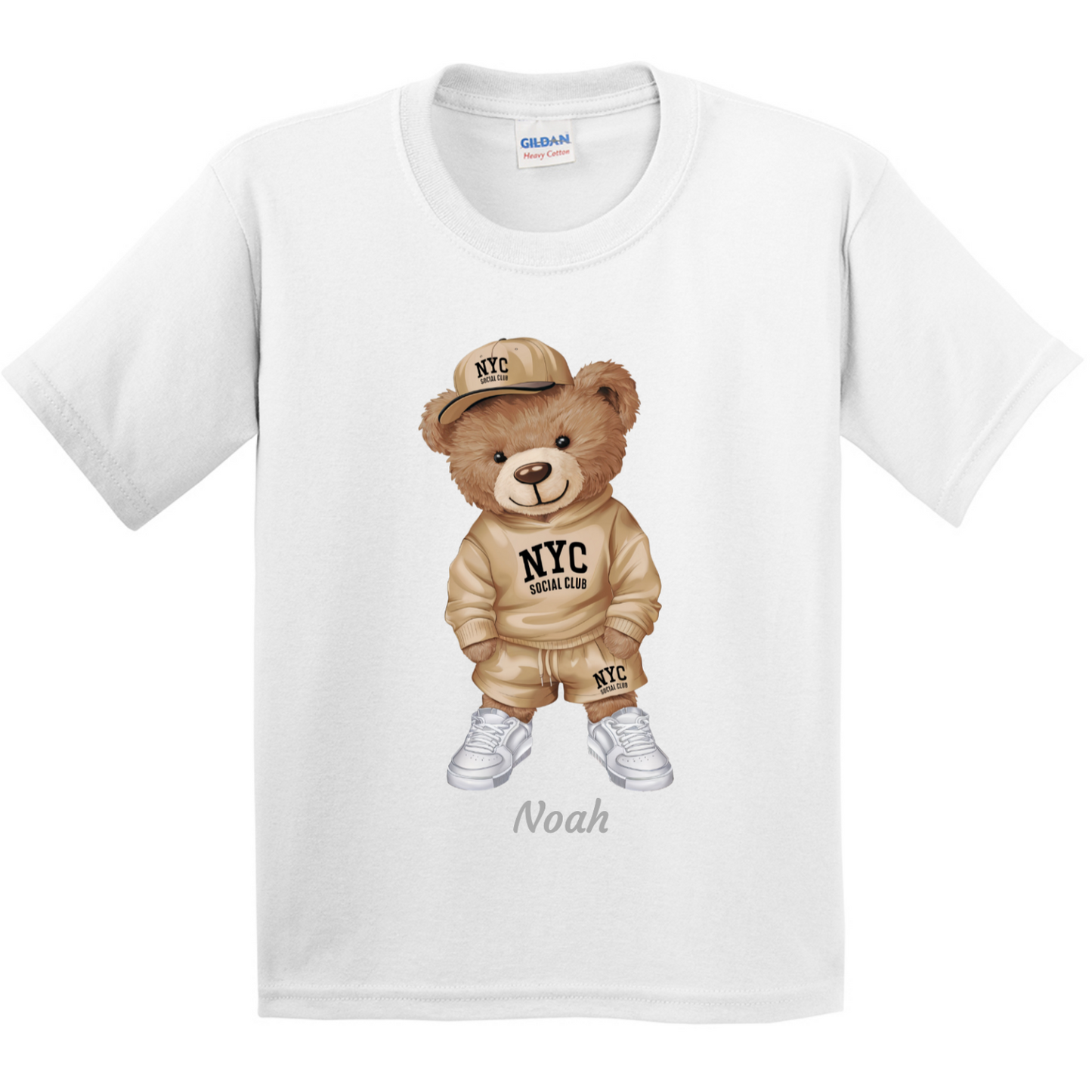 Personalised Bear Character Kids T-shirt