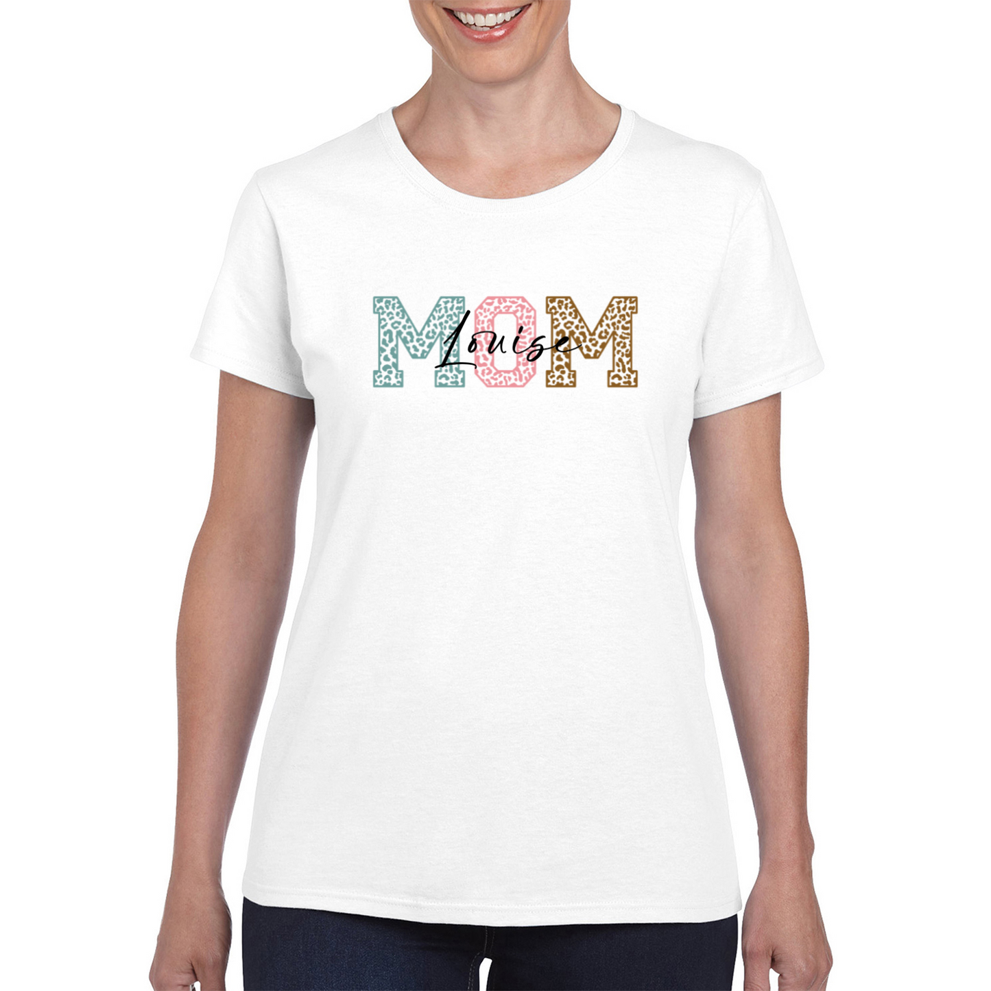 Personalised Mom Name Ladies T-shirt