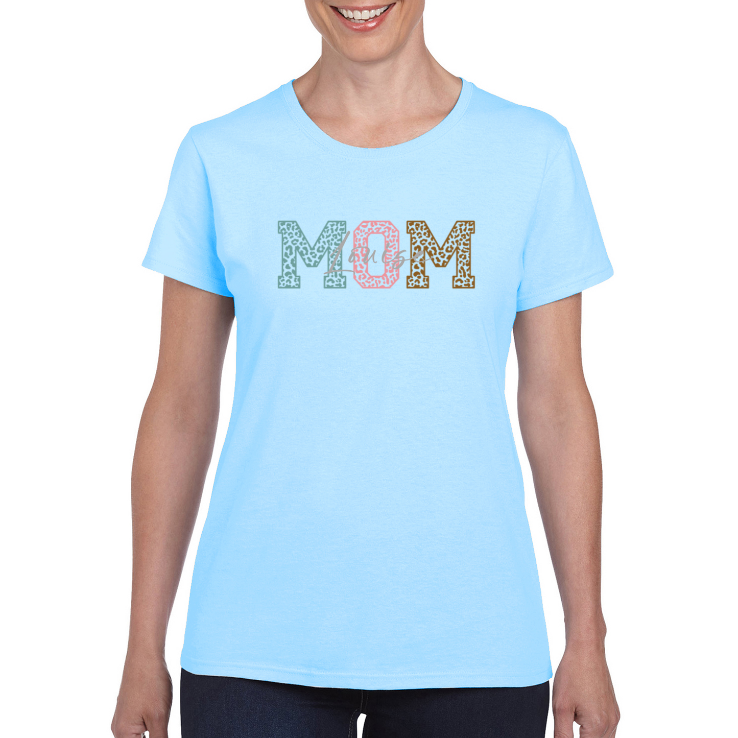 Personalised Mom Name Ladies T-shirt