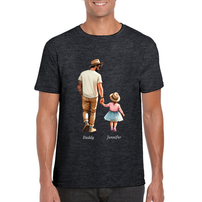 Personalised Daddy Daughter Name T-shirt