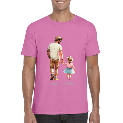 Personalised Daddy Daughter Name T-shirt